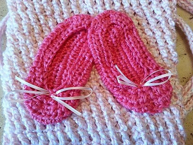 Ballet slipper appliques