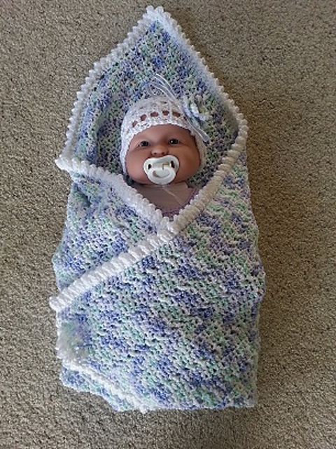 Beautiful Baby Blanket &headband