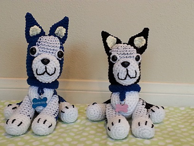 Amigurumi Boston Terrier Dog