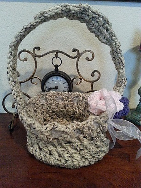Easter Basket with long handles