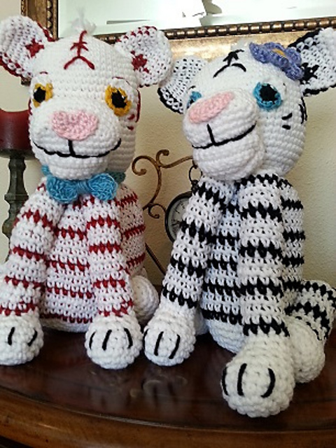 White and bengal tiger