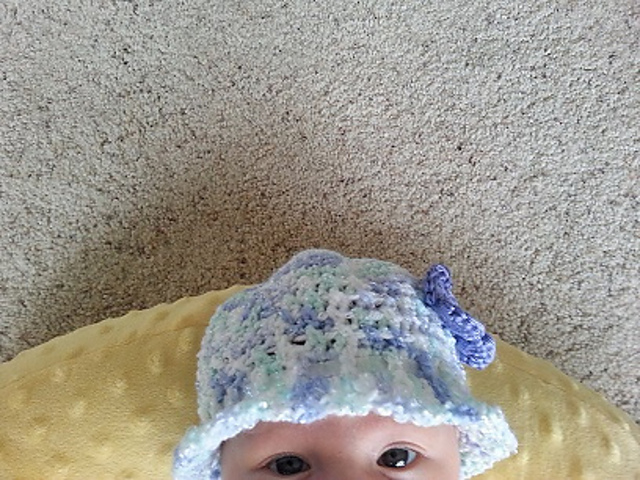 Lavender Grace baby sun hat