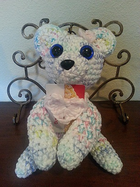 Rainbow Bear with magnet paws