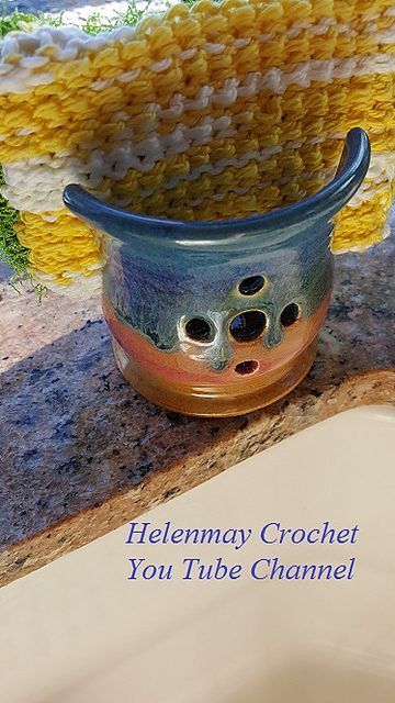 Tunisian Crochet Tawashi or Soap Saver