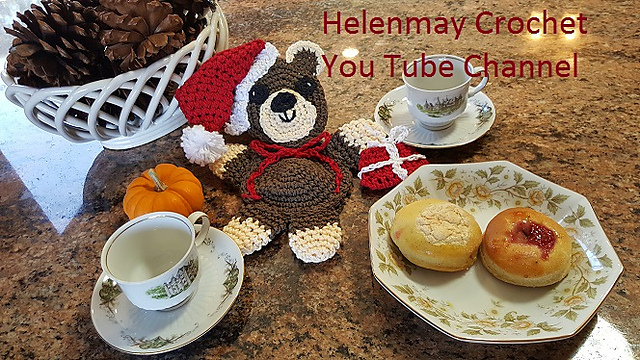 Christmas Bear Hotpad/ Potholder