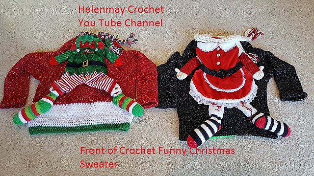 Funny Christmas Sweater Pet Outfit