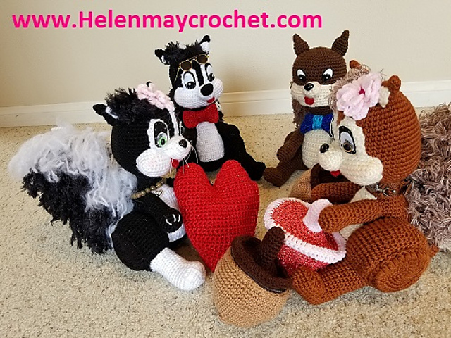 Squirrel, Skunk and Cat