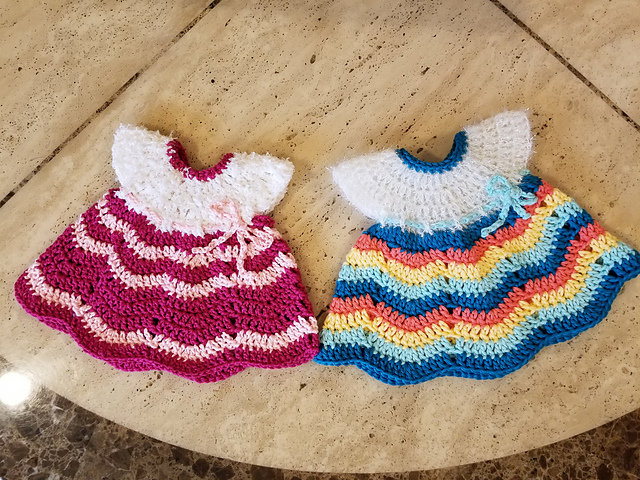 Fiesta Ripple Potholder or Tawashi Dress