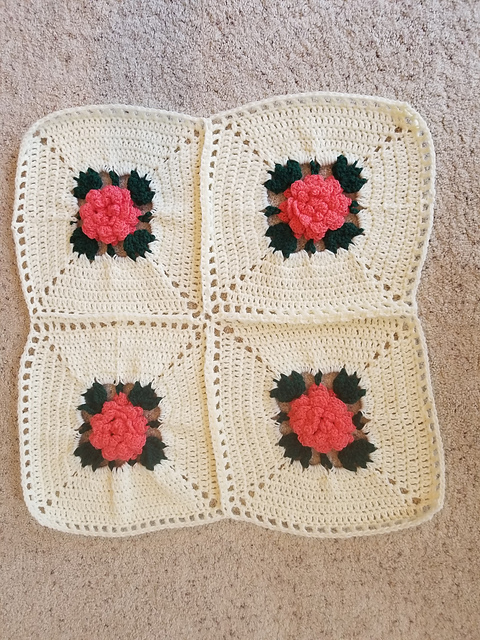 Dotty's Rose Afghan