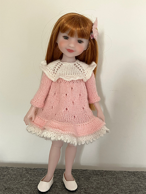 Top down Dress for a 14.5 inch doll