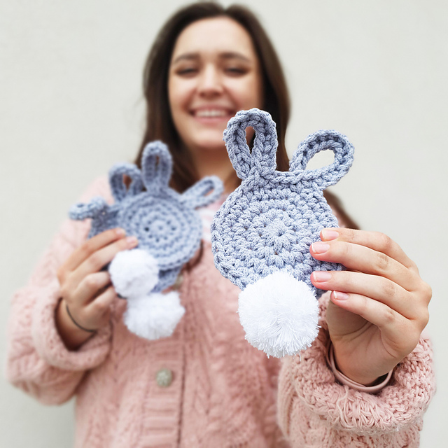 Crochet Bunny Coasters