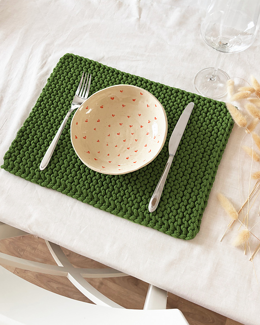 Ravelry Set Of Knitted Placemats Pattern By Bobbiny ravelry-set-of-knitted-placemats-pattern-by-bobbiny