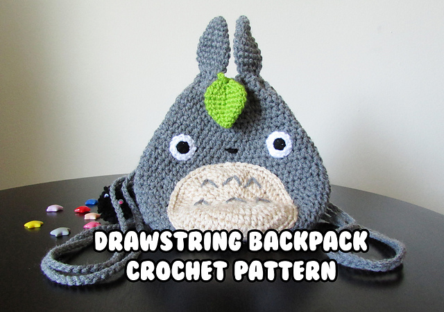 Kawaii Totoro Drawstring Backpack