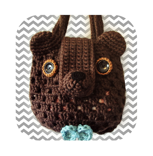 Adorable bear market bag