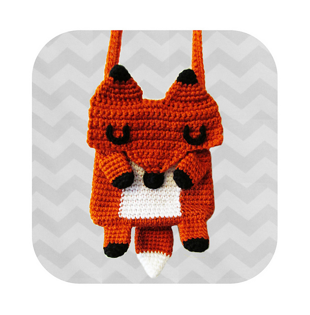 Amazing Kawaii Fox crossbody bag