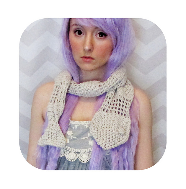 Mori girl fish scarf