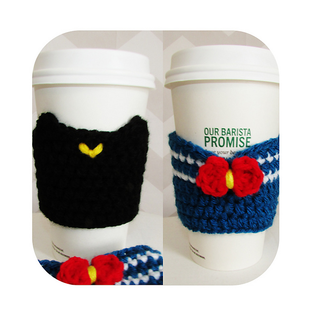 sailor moon coffee cup sleeves