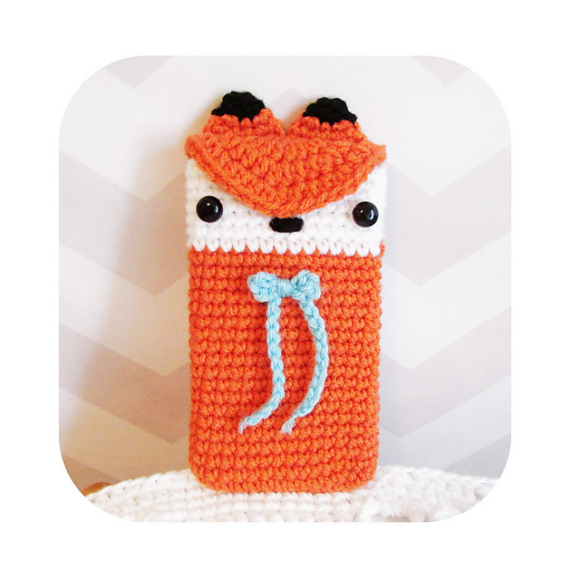 kawaii fox phone sleeve