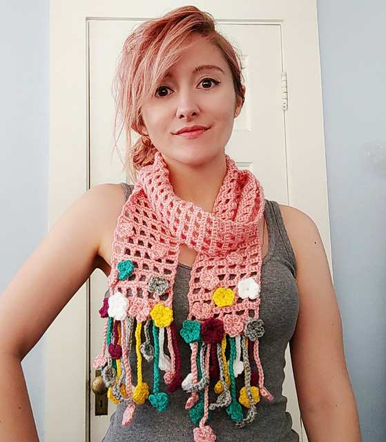 Spring Flowers Scarf