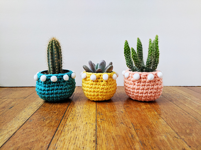 pom pom mini planter