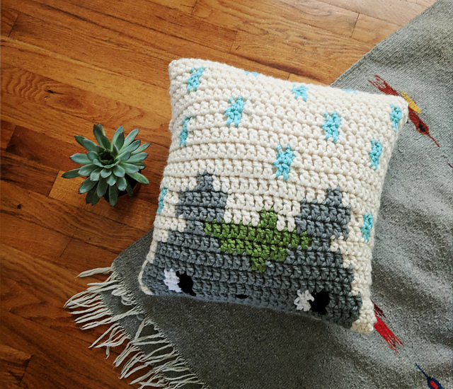 Totoro throw pillow cover