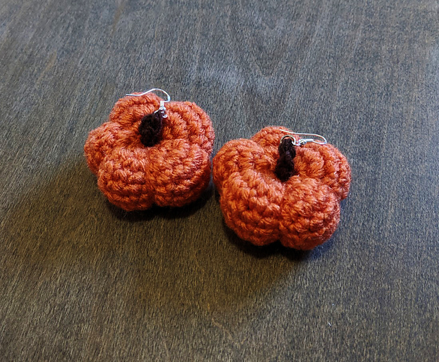 Tiny Pumpkin Earrings