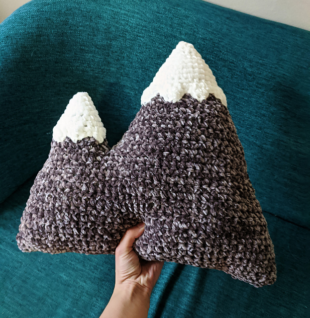 Snowy Mountain Pillow
