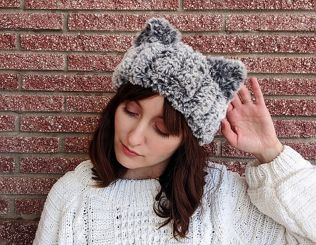 Faux Fur Cat Ears Headband