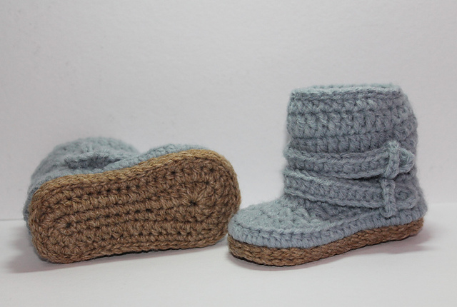 Ravelry: Baby Harper Low Rise Boots pattern by Kate Monaco