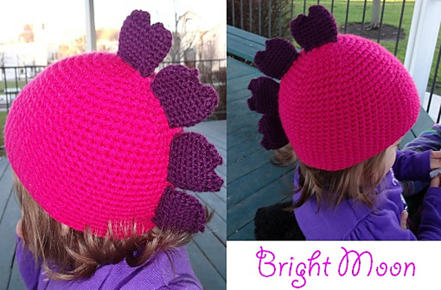 Luv-osaurus Valentine Hat Crochet Pattern