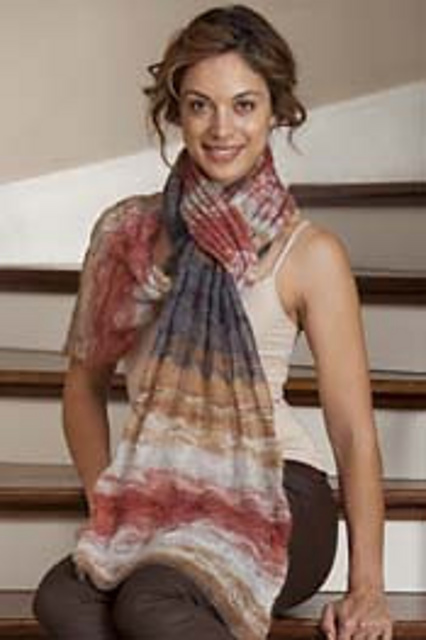 5102I Silk Hair Print Bubble Scarf/Wrap