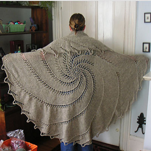 Super-Spiral Shawl