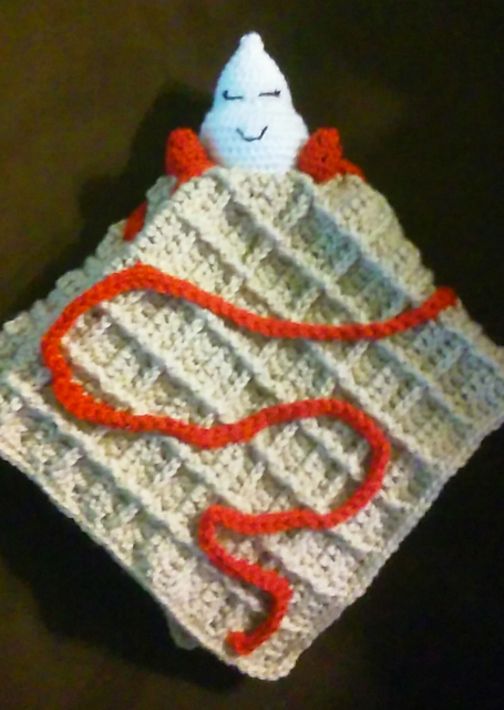 Berries and Cream Waffle Lovey Security Blanket