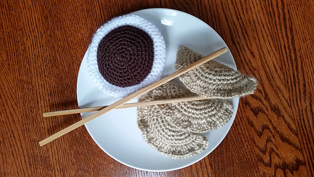 Gyoza Dumplings and Dipping Sauce