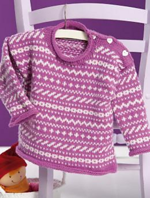 S8083 Baby Fair Isle Sweater