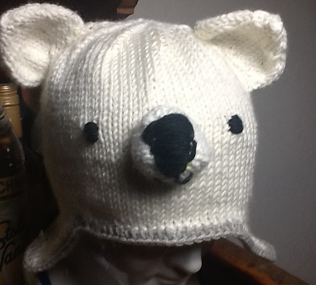 Knitted Polar Bear Hat