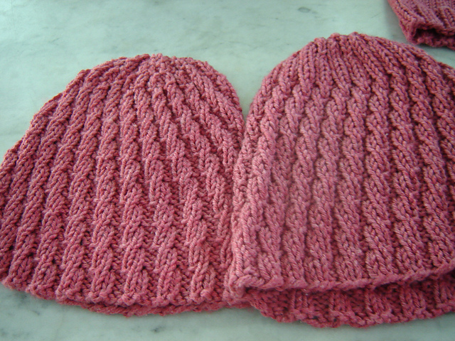 Jennifer Knits Spiral Ribbed Hat