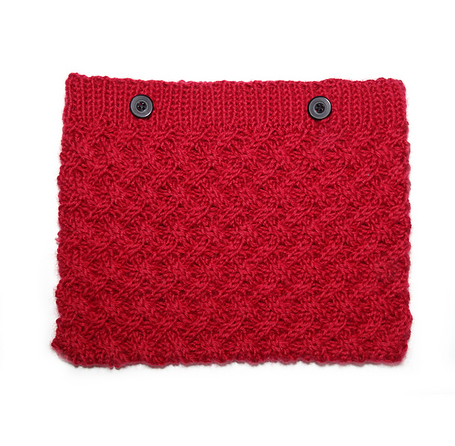 Cabled iPad sleeve