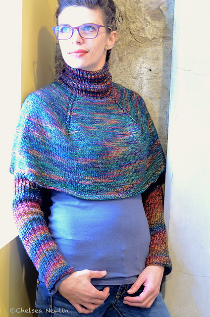 Icy Patches Poncho