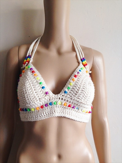 Beaded Festival Crop Top
