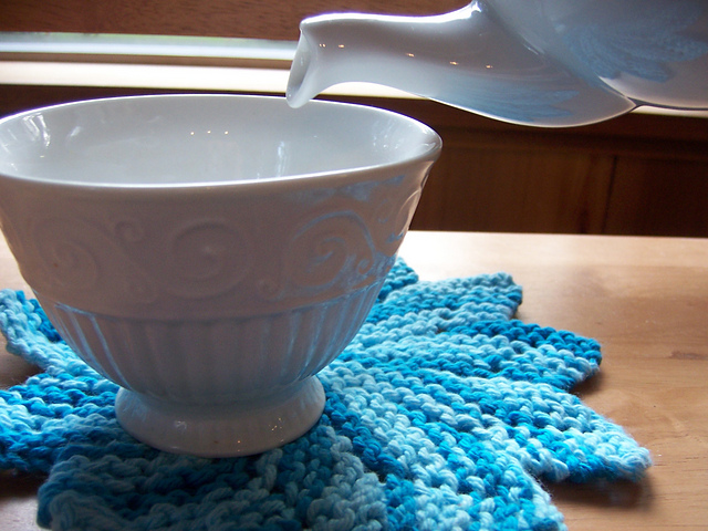 Lacy Star Dishcloth