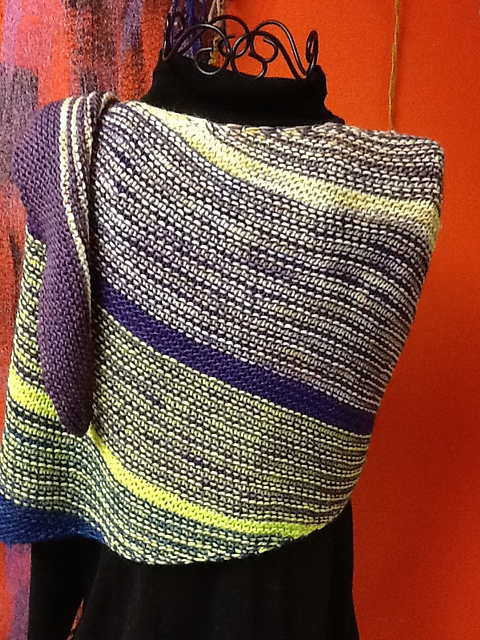 Easy Reversible Garter Shawl