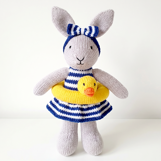 bunty bunny rabbit goes swimming