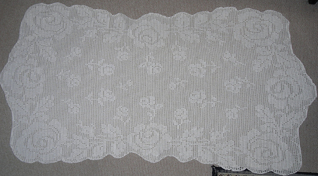 Filet doily Rose Garden