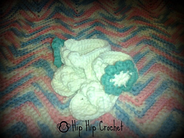 Braided Sandal Booties with Flower