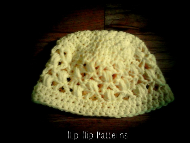 Summer Puff Stitch Baby Beanie