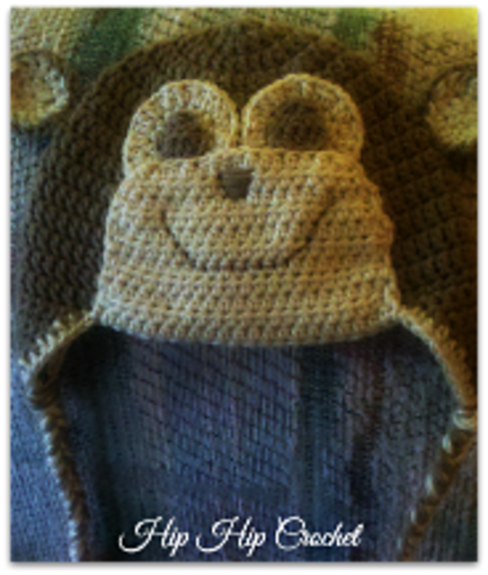 Monkey-ing Around Ear Flap Hat
