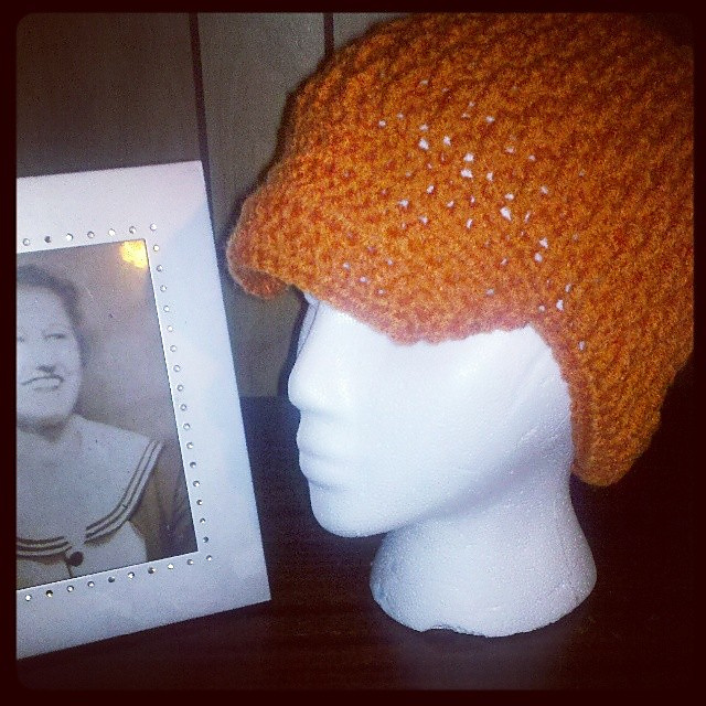 Textured Brimmed Beanie