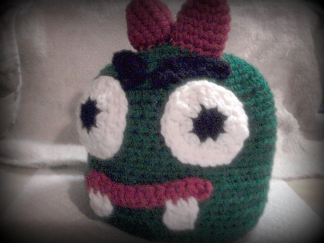 Little Green Monster Toddler Beanie