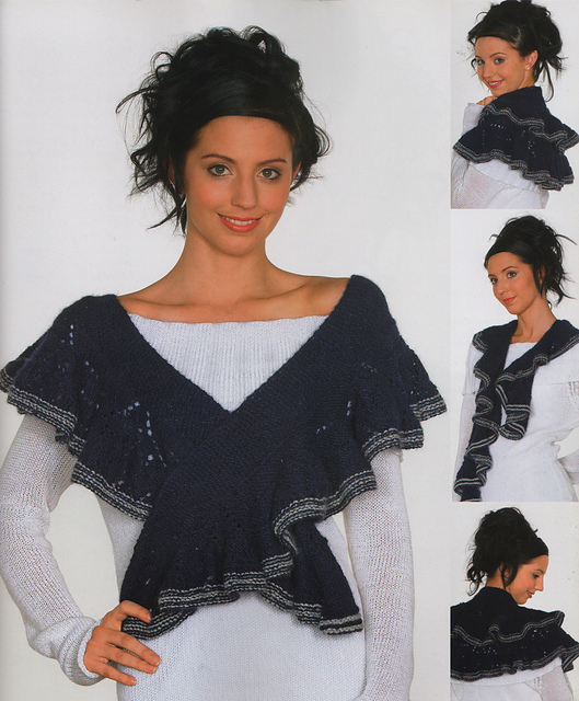 Lace Ruffle Shawl